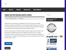 Tablet Screenshot of capitolfence.net